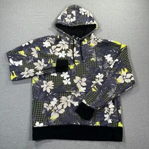 Nike SB Floral Hoodie Mens Large Black Pullover New Skateboarding DD0370-010